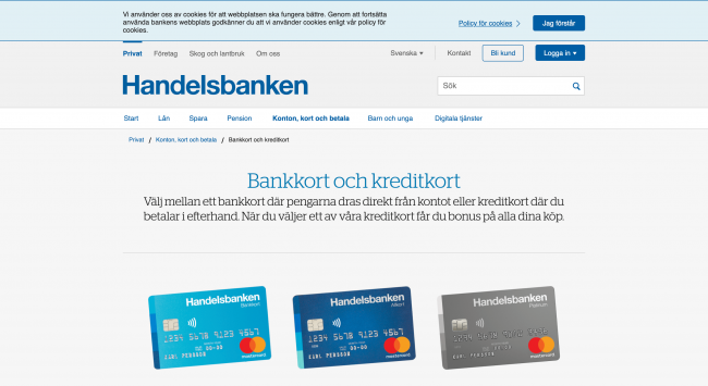 Handelsbanken Kreditkort
