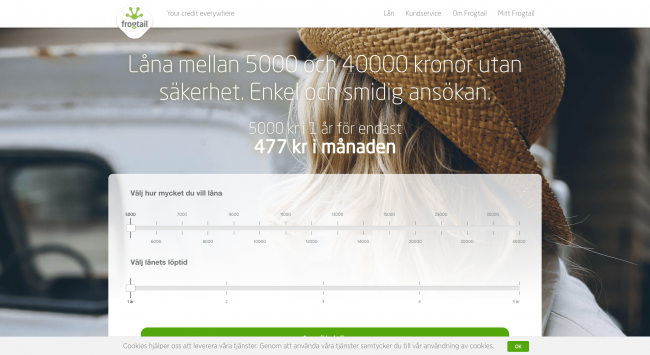 Frogtail - Lån upptill 40 000 kr