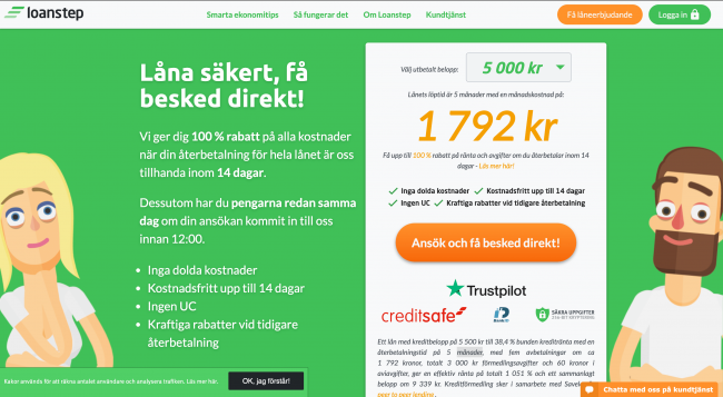 Loanstep - Lån upptill 5 000 kr