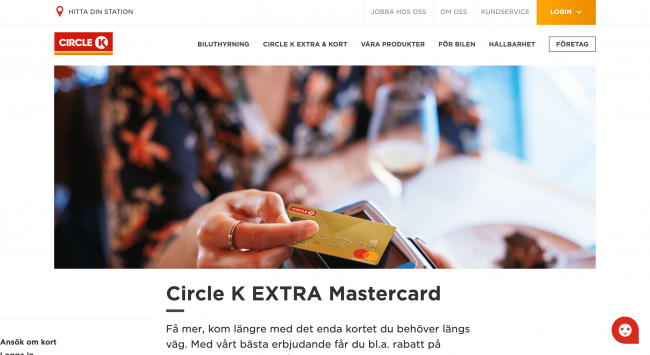 Circle K EXTRA Mastercard upptill 20 000 kr