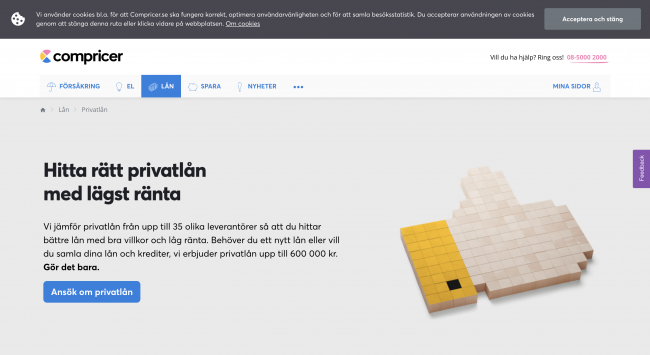 Compricer - Lån upptill 600 000 kr