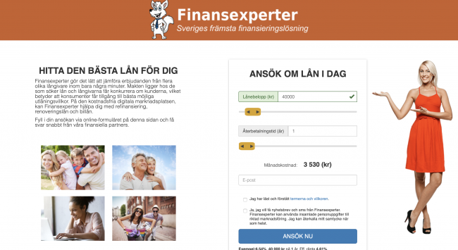 Finansexperter - Lån upptill 600 000 kr