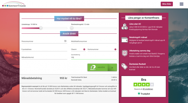 Kontant Finans screenshot