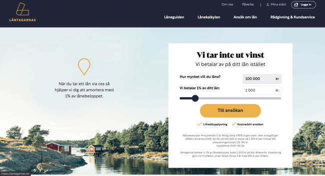 Låntagarnas - Lån upptill 600 000 kr