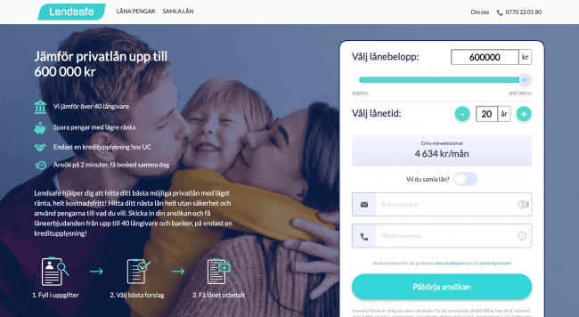 Lendsafe - Lån upptill 600 000 kr
