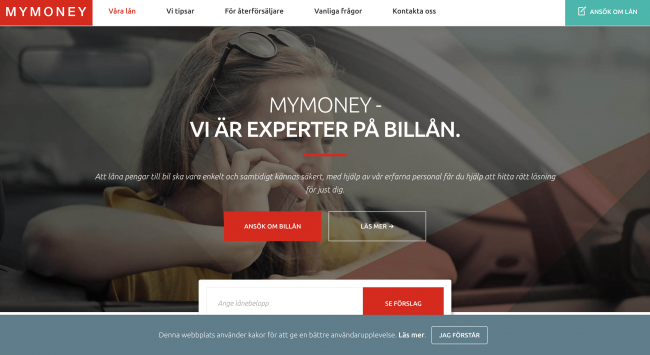 MyMoney billån upptill 500 000 kr