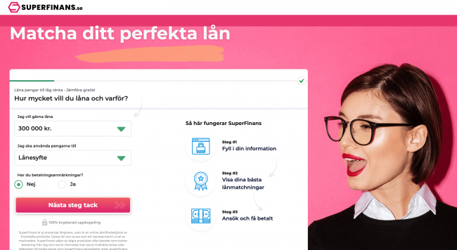 SuperFinans - Lån upptill 600 000 kr